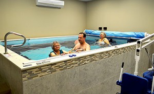 Patients in Galloway Therapy Aquatic Therapy Pool
