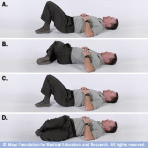 Laying Twist Low Back Exercise